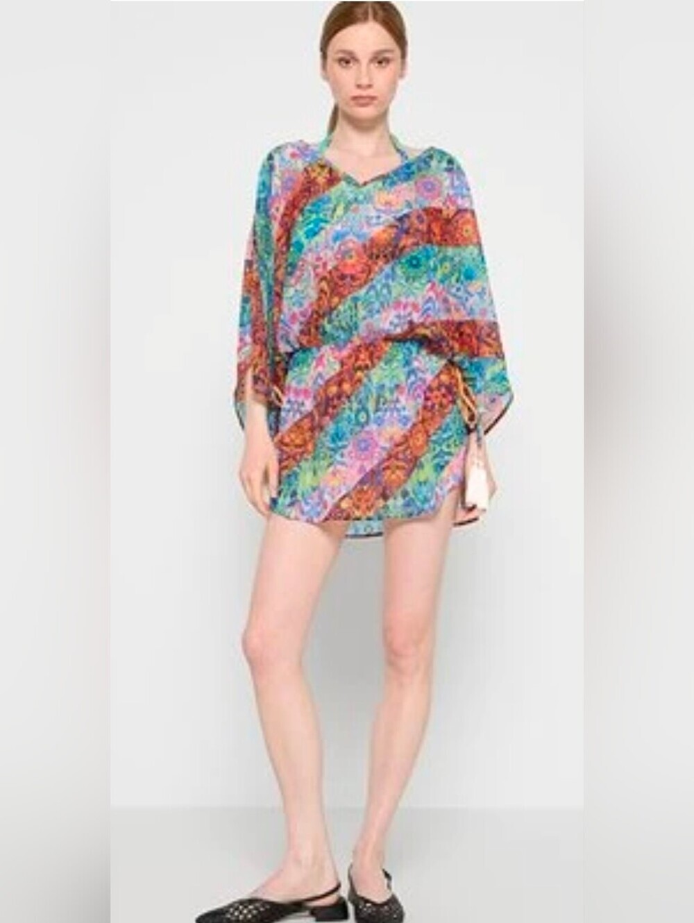 Kurt Geiger London X Matthew Williamson Tunic Swim Coverup Kensington Printed S